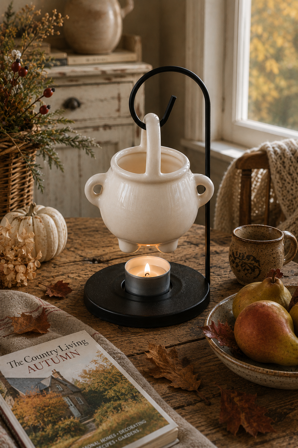 Hanging Cauldron & Pumpkin Spiced Wax Melts